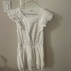 Steve Madden white eyelet dress